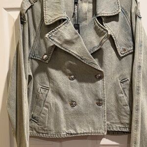 Steve Madden Light Gray Denim Jacket
